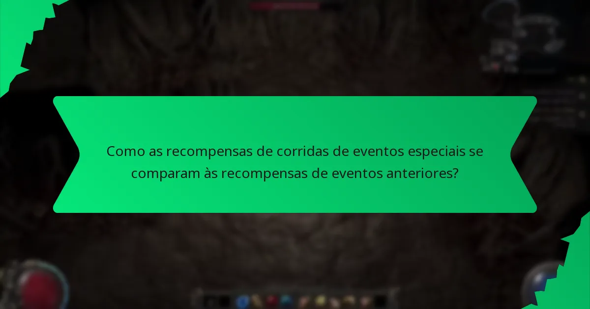 Como é determinada a raridade das recompensas de corridas de eventos especiais?