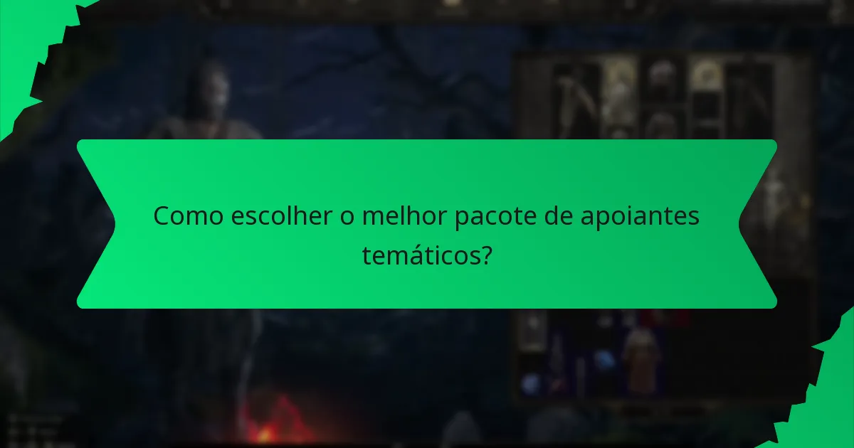 Qual é o papel da cor nos bónus dos pacotes de apoiantes temáticos?