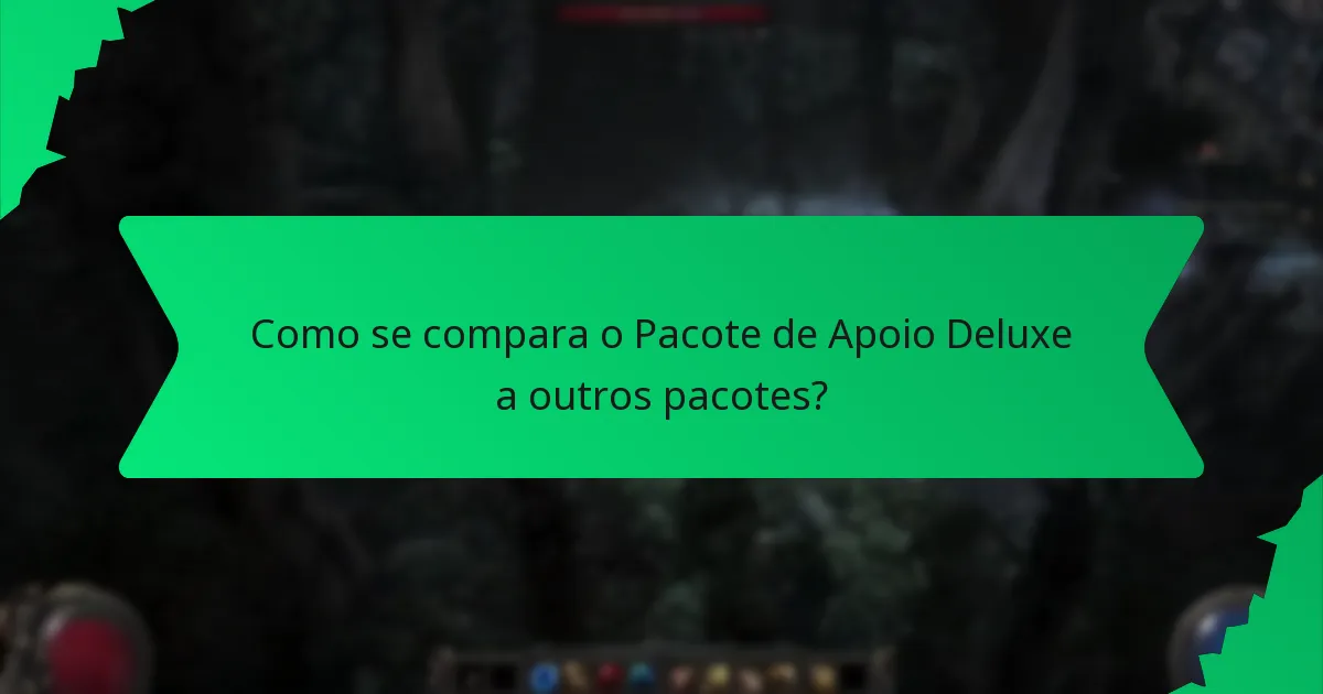 Quais opções de cores estão disponíveis para os bónus do Pacote de Apoio Deluxe?