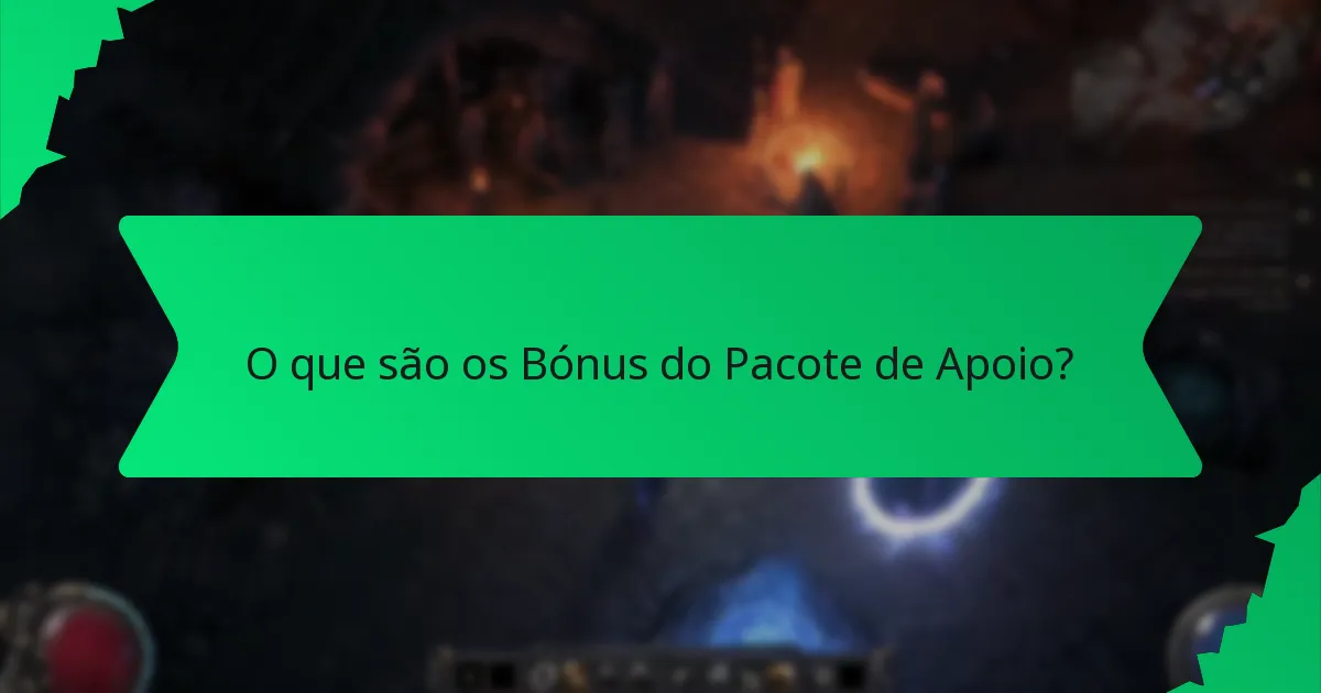 Quais variantes de cor estão disponíveis para os Bónus do Pacote de Apoio?
