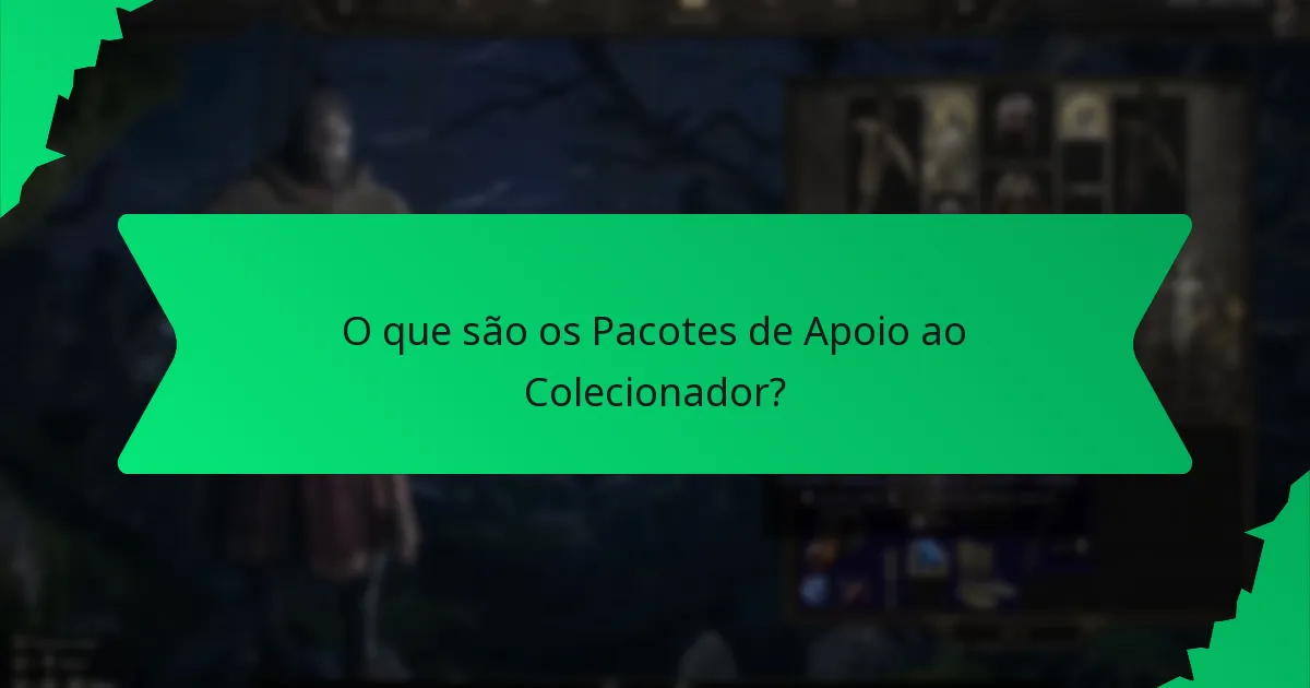 Qual é o papel da cor nos Bônus dos Pacotes de Apoio ao Colecionador?