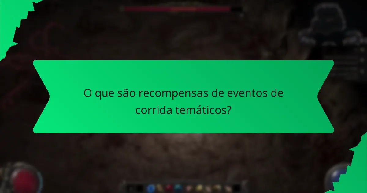 Como as recompensas de corrida temáticas se comparam entre eventos?
