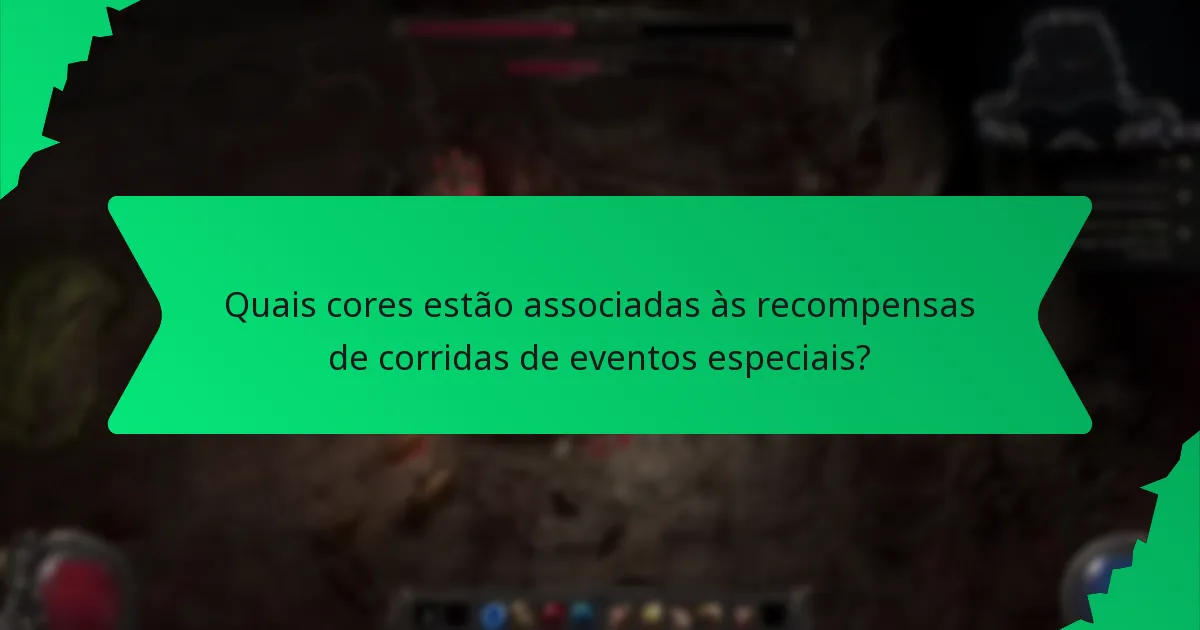 Como as recompensas de corridas de eventos especiais se comparam às recompensas de eventos anteriores?