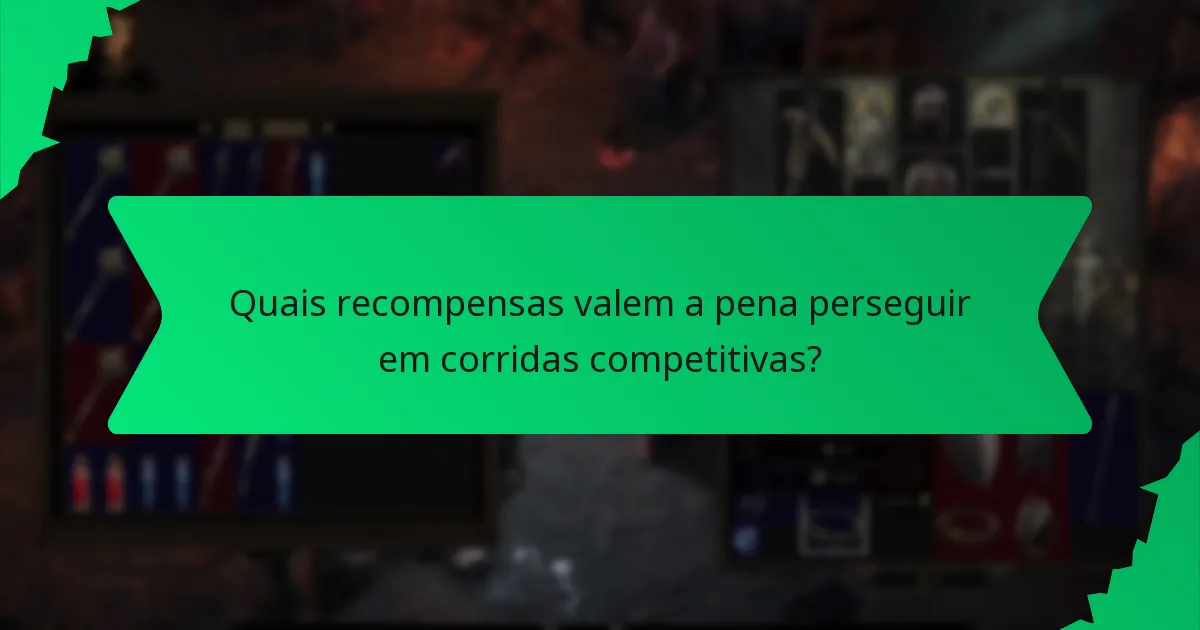 Qual é o papel da cor nas recompensas de eventos de corridas competitivas?